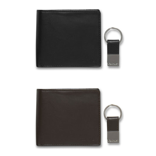 Calvin Klein Men's 79349 RFID Leather Passcase Wallet and Key Fob Gift Box Set