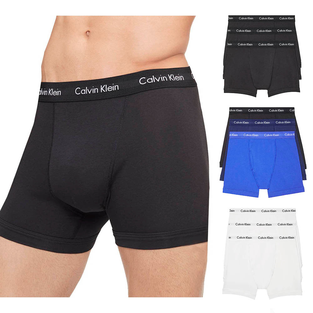 Calvin Klein Men's Boxers 3 Pack Cotton Tagless Stretch Boxer Brief NB2616