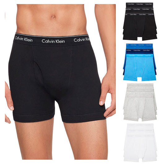Calvin Klein Men's Boxers 3 Pack Underwear Cotton Classic Boxer Brief NB4003