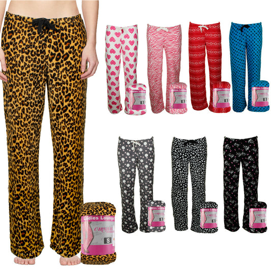 Carnival Intimates Ladies Flannel Printed Lounge Pajama Pants