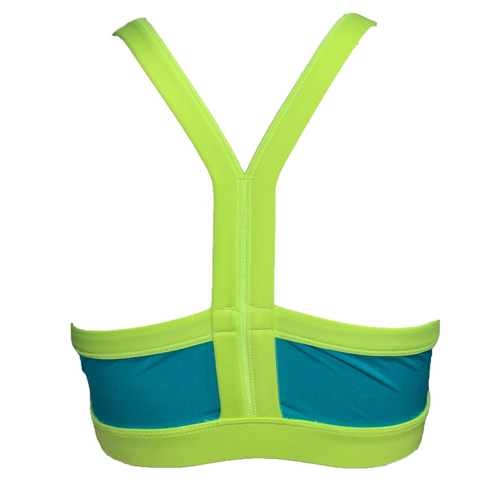 Teal Lime Colorblocked