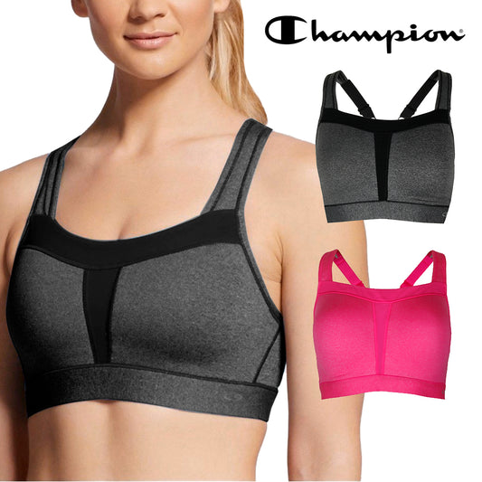 Champion Women's N9587 Duo Dry High Support Active Wear Sports Bra Bralette