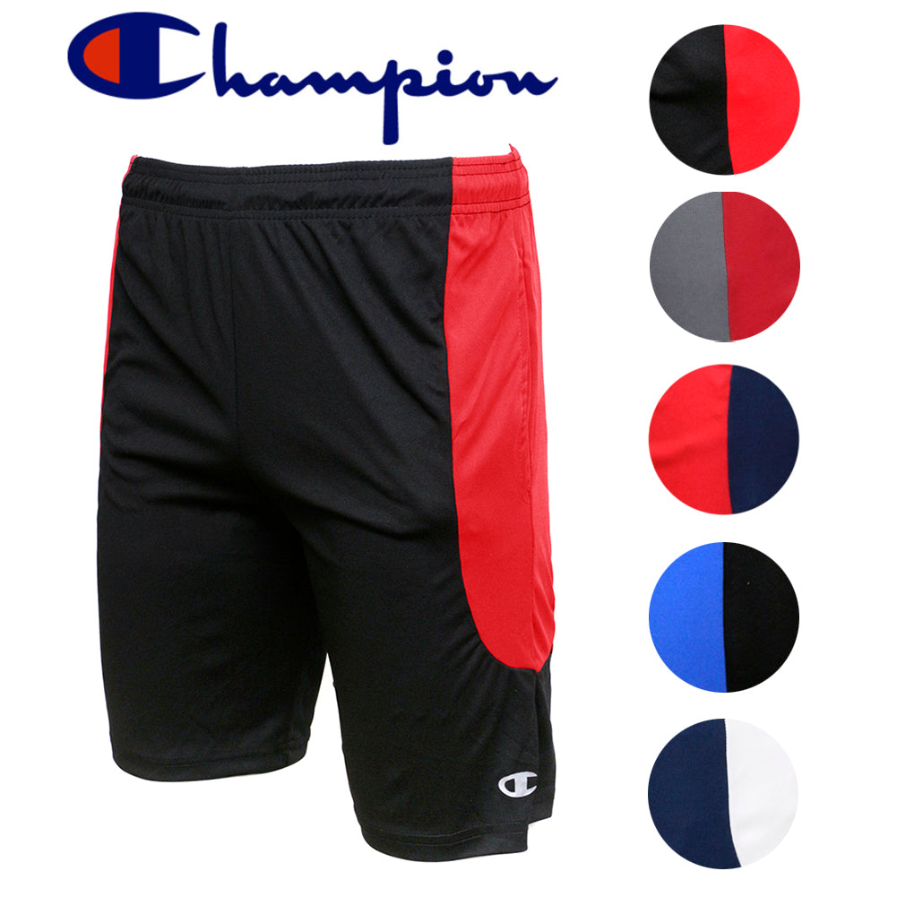 Champion Men's Atheltic Apparel CHD77 Color Blocked 2 Pockets Training Shorts