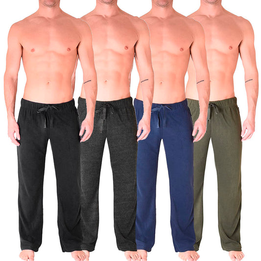 Mens Cherokee Polar Fleece French Terry Knit Pajama Pants Sleepwear