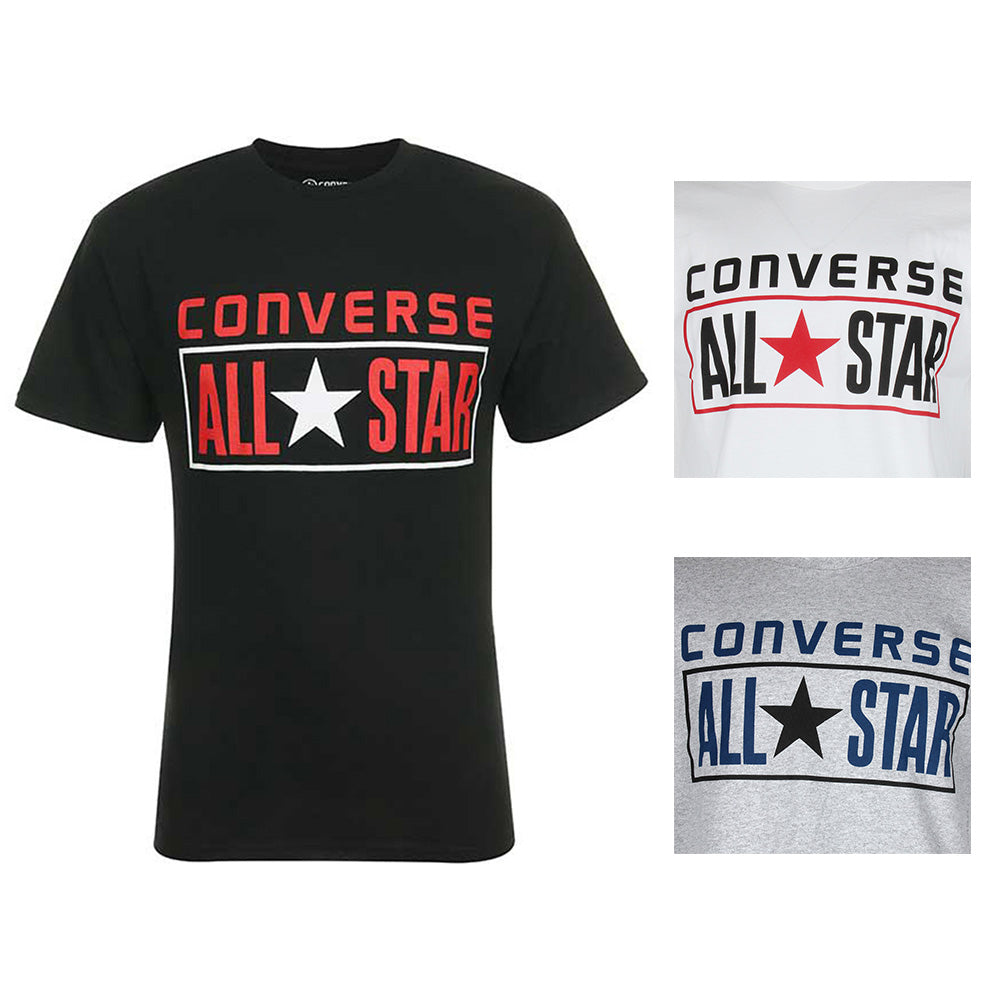 Converse Men' Short Sleeve All Star printed Cotton T Shirt