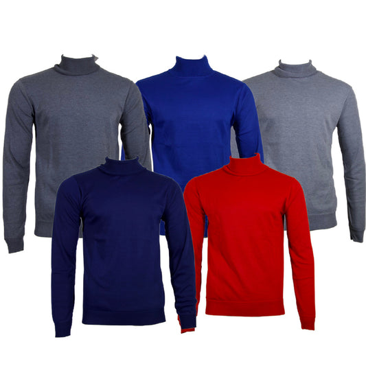 Daniel K Men's Sweatshirt Turtle Neck Long Sleeve Casual Pullover Sweatshirt