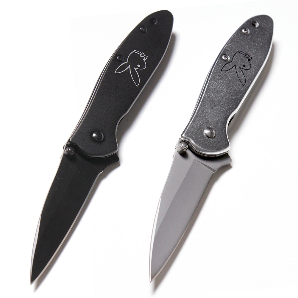 7” Assisted Spring Opening Bunny Design Tactical Folding Pocket Knife Blade