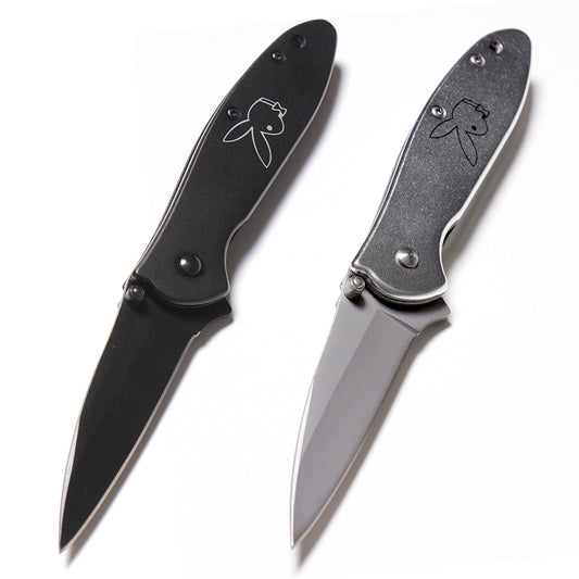 7” Assisted Spring Opening Bunny Design Tactical Folding Pocket Knife Blade