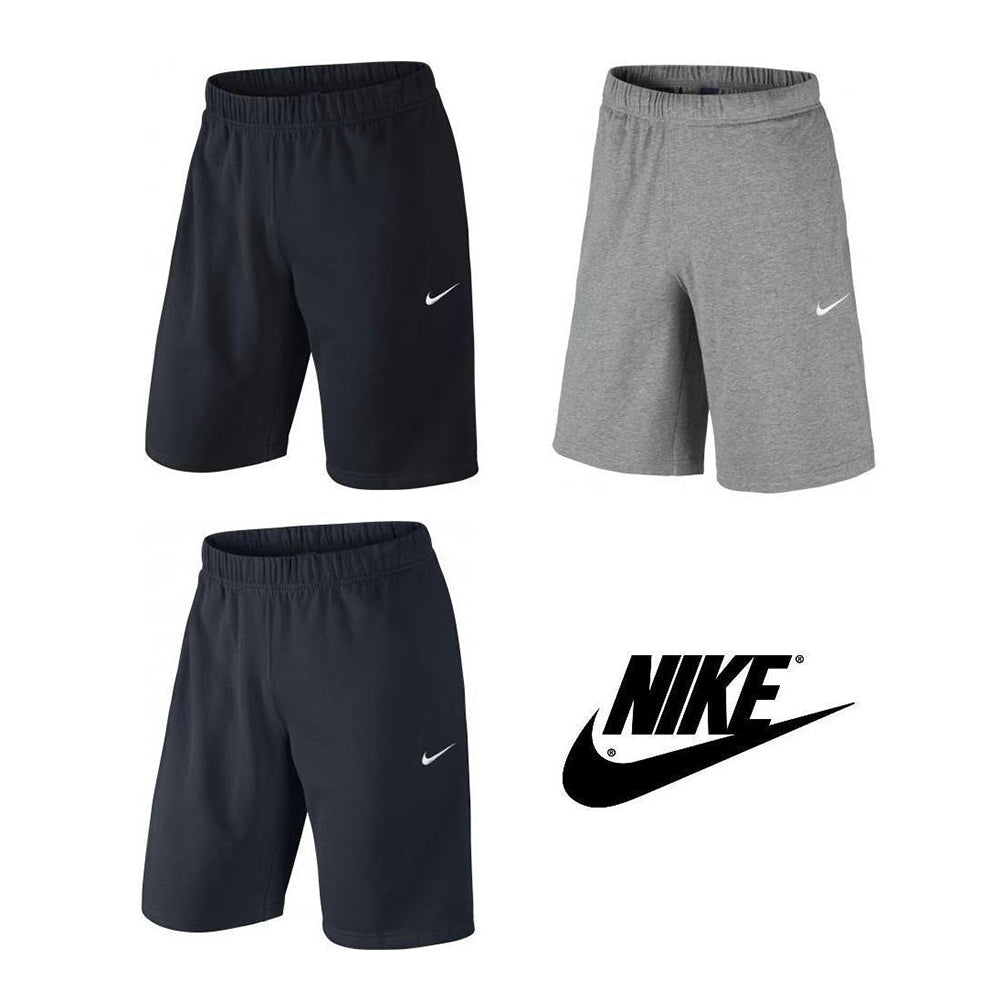 Nike Men's Standard Fit Active Wear Gym Workout Crusader Fleece Shorts Black