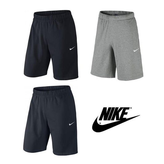 Nike Men's Standard Fit Active Wear Gym Workout Crusader Fleece Shorts Black