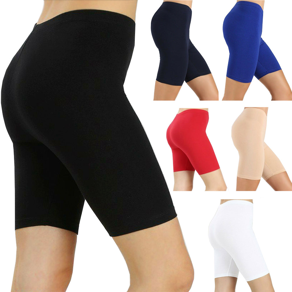 DBFL C Mode Ladies 2 Pack Legging Stretch Yoga Workout Shorts One Size