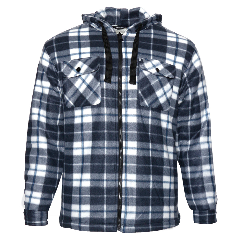 LT Grey Blue Plaid