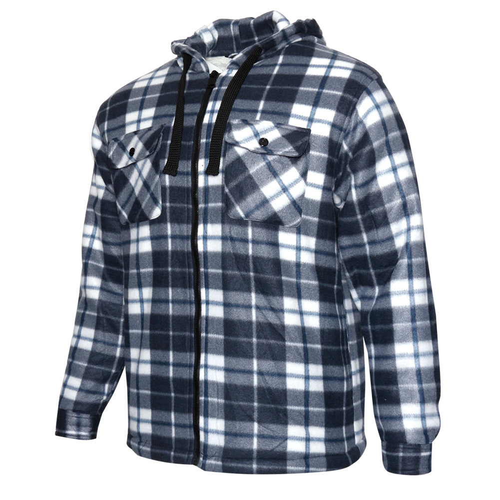 LT Grey Blue Plaid