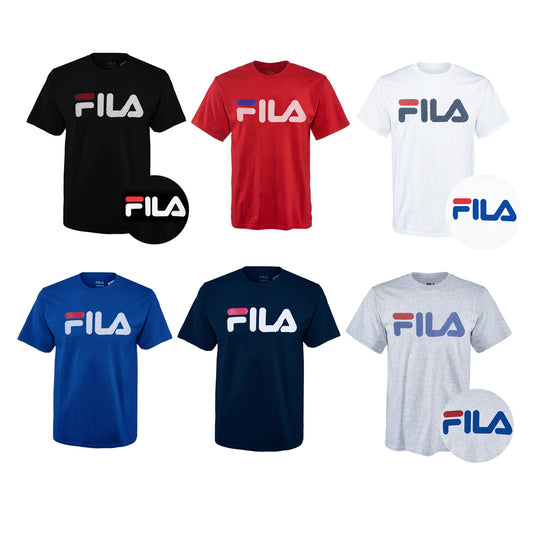 Fila Men's Short Sleeve Logo Graphic Crew Neck T-Shirt