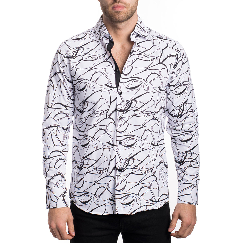 White - Black Abstract