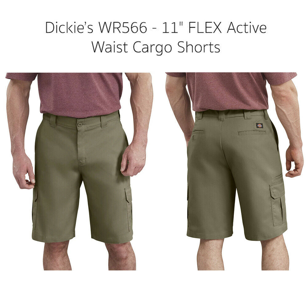 Dickies Men's WR566 11" Flex Active Waist Cargo Shorts