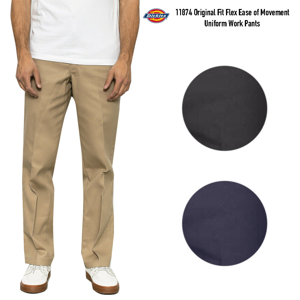 Dickies Men's 11874 Original Fit Flex Ease of Movement Uniform Work Pants