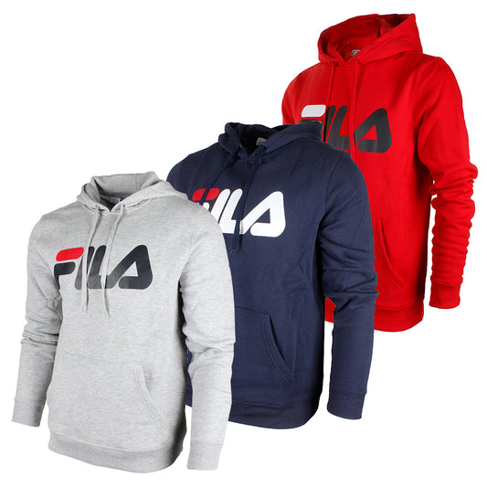 Fila Men's Classic Logo Heavy Speed Front Pocket Heavy Fleece Hoodie