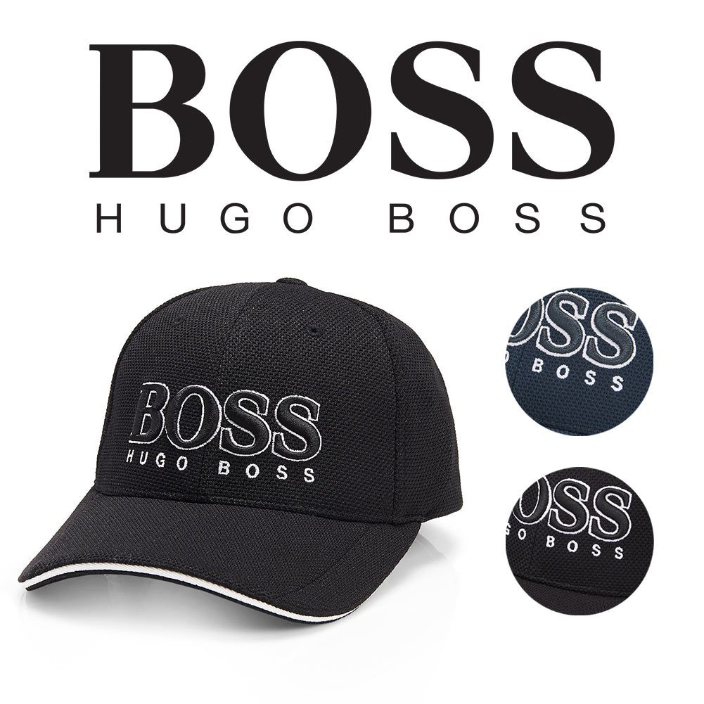 Hugo Boss Men's 50251244 Pique Logo Adjustable Sport Hat Cap