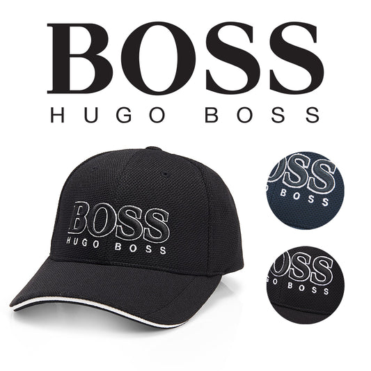 Hugo Boss Men's 50251244 Pique Logo Adjustable Sport Hat Cap