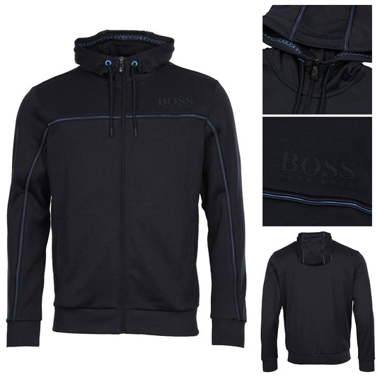 Hugo Boss Green Men's Premium Saggy Zip Up Sport Track Hoodie Jacket