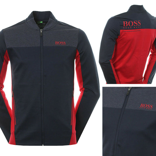 Hugo Boss Green Men's Premium Zip Up Sweatshirt Track Jacket