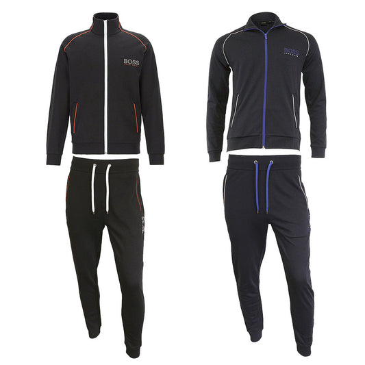 Hugo Boss Men's Athletic Sport Tracksuit Zip Up Jacket and Pants Set