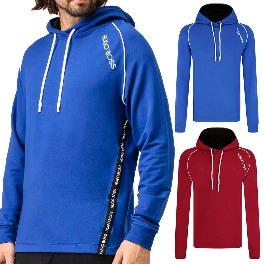 Hugo Boss Men's Long Sleeve Logo Stripe Detail Hoodie