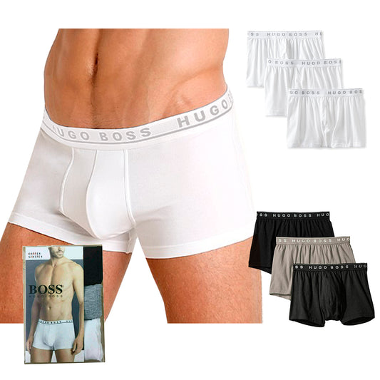 Hugo Boss Men's Boxers 3-Pack Cotton Casual Boxer Brief Trunk Underwear 50325383