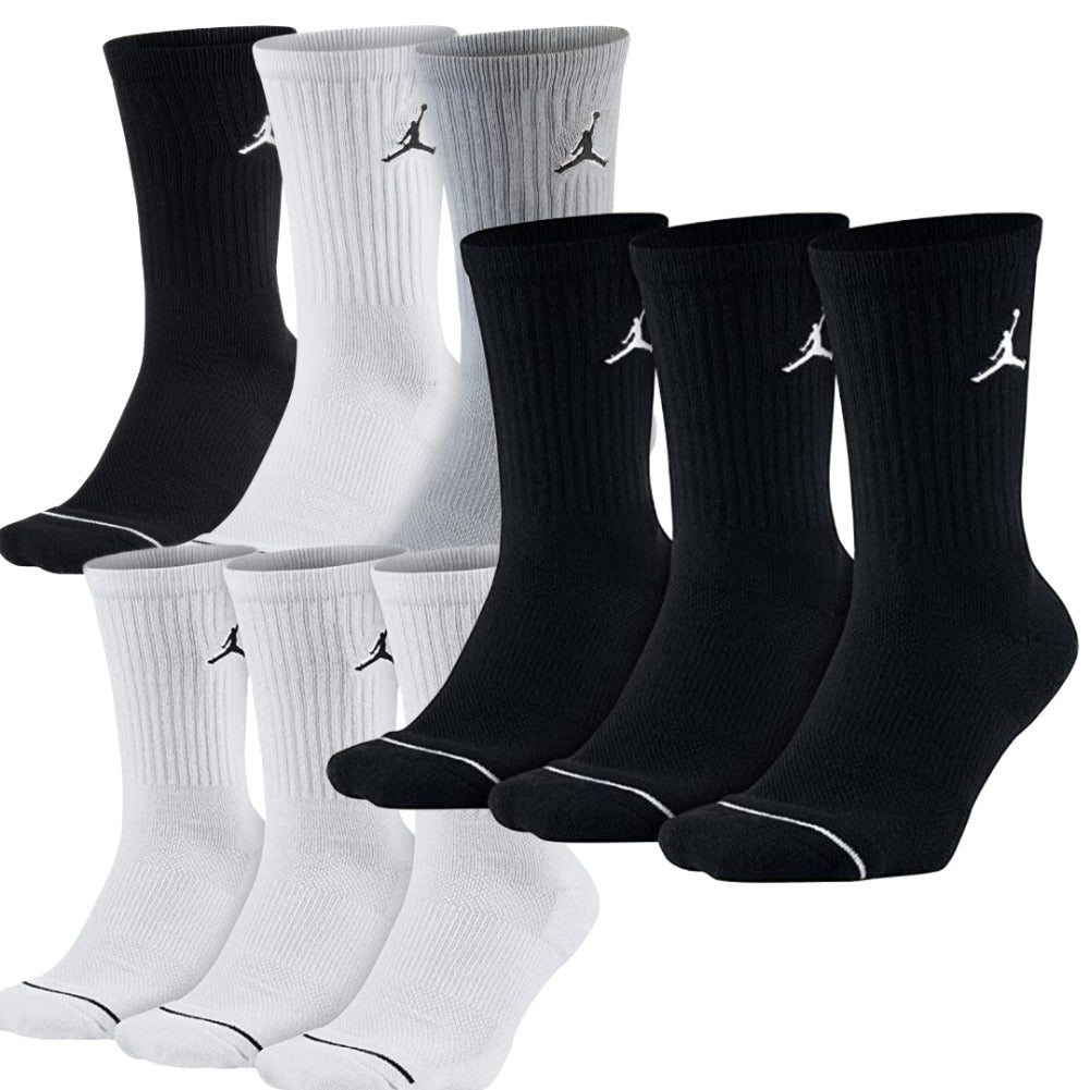 Jordan Men's Socks Jumpman Logo Athletic Dri-FIT Performance Cushioned Socks