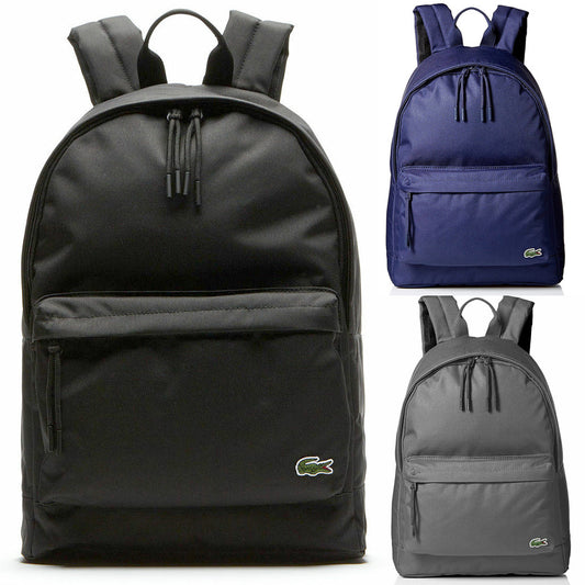 Lacoste Men's Pemium NH1595NE Polyester Neocroc Adjustable Backpack