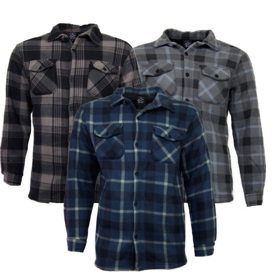 Men's Plaid Long Sleeve Shirt Button Up Plaid Comfortable Casual Flannel Shirt