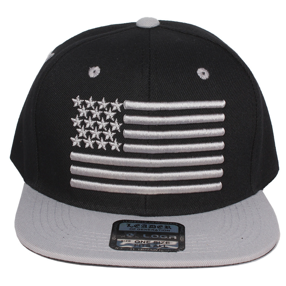 Embroidered - Black Grey