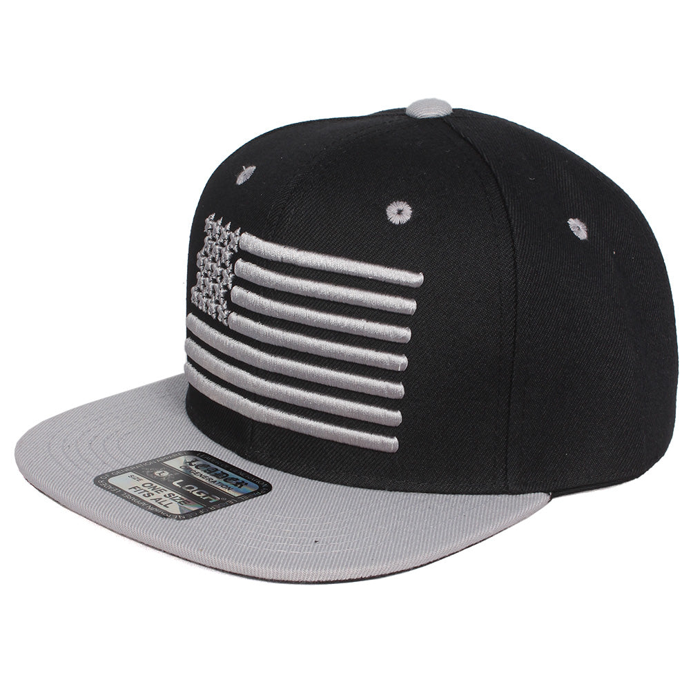 Embroidered - Black Grey