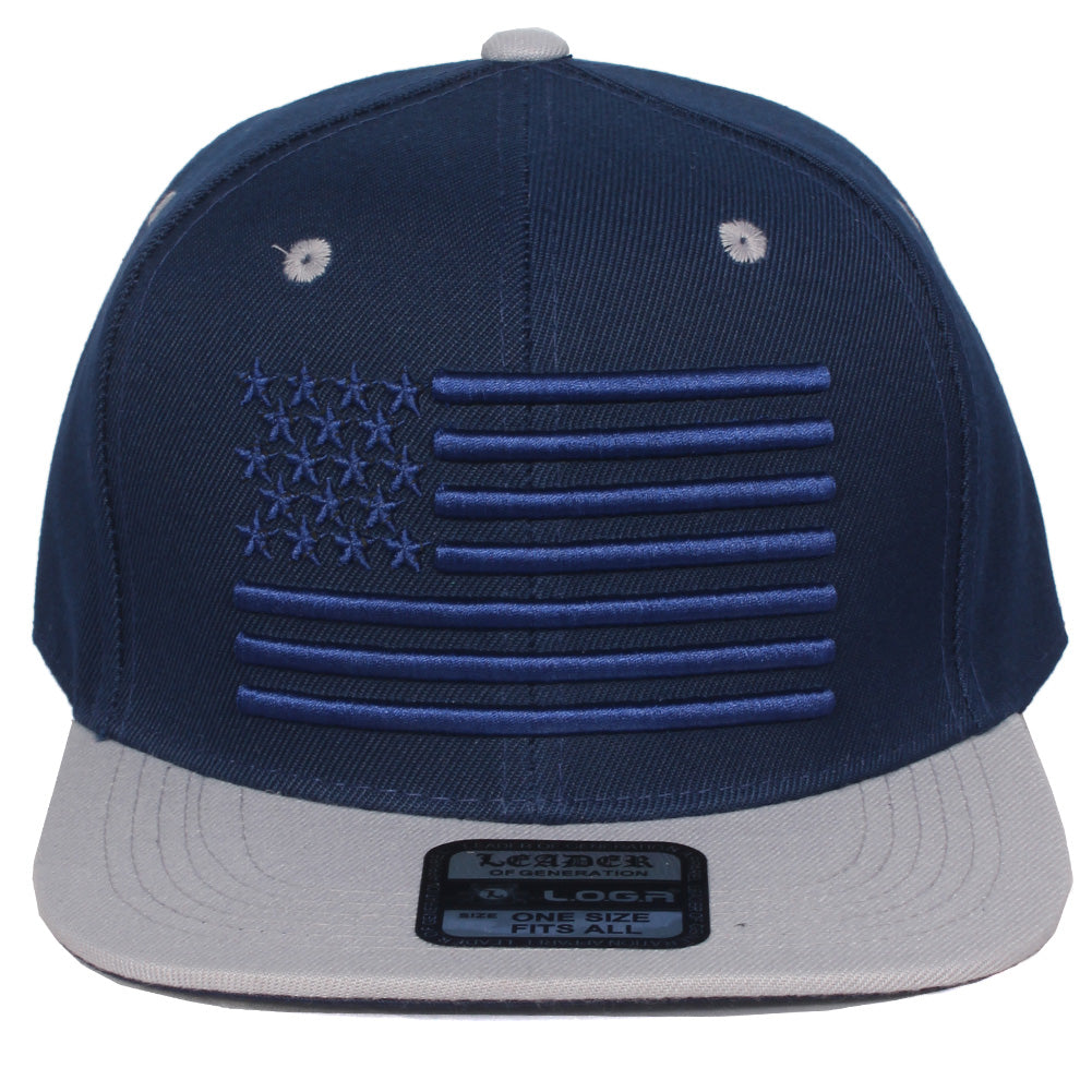 Embroidered - Navy Grey