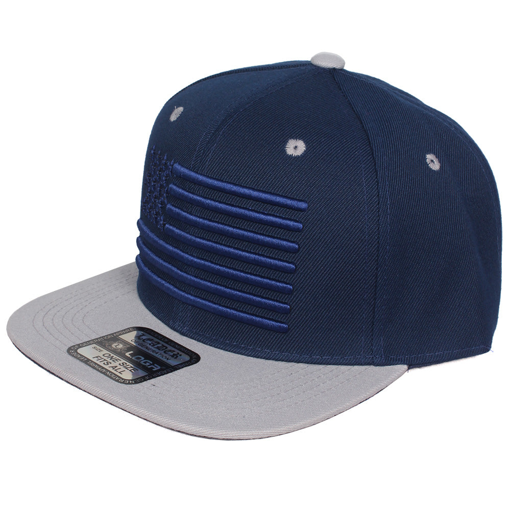 Embroidered - Navy Grey
