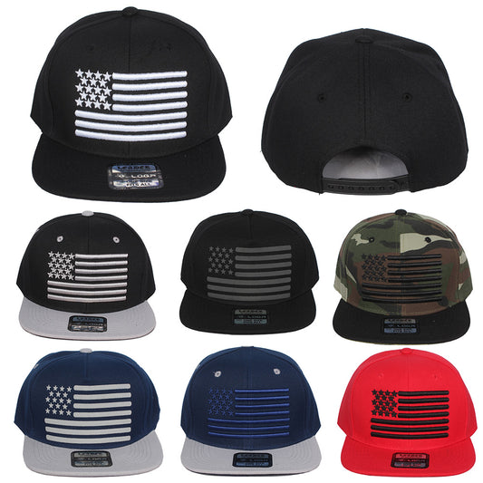 Leader of Generation Men's USA Flag Front Motif Hat Cap