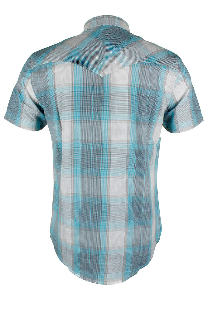 Blue Grey Checked