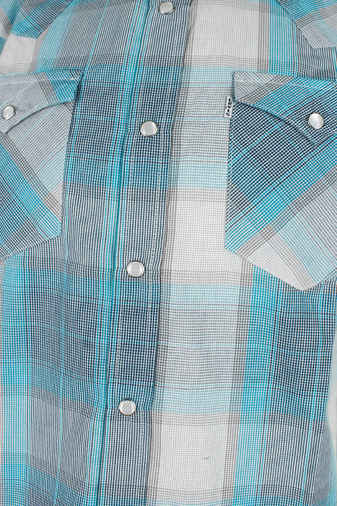 Blue Grey Checked