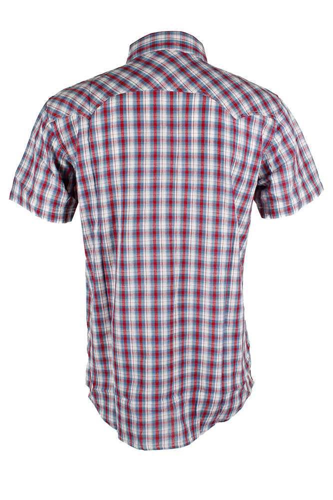 Red Blue Checked