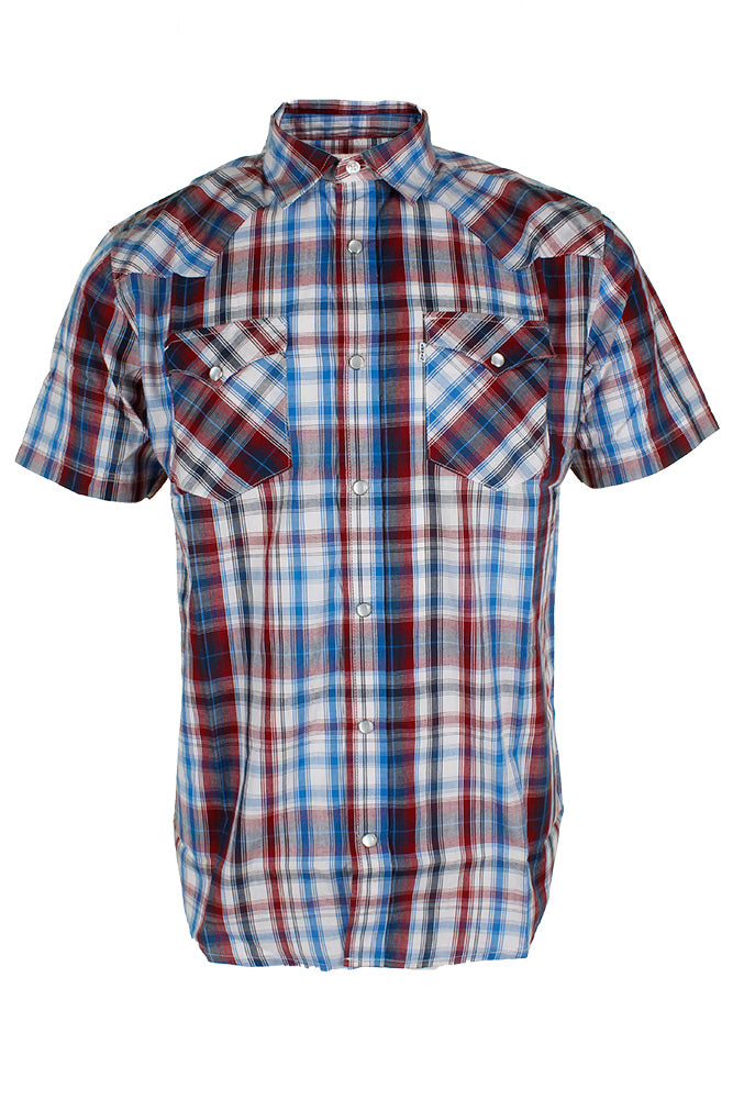 Blue Red Checked