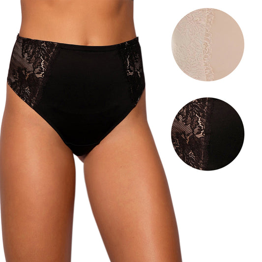 Maidenform Women's Lace Fully Lined Light control Secretely Smoothing Thong