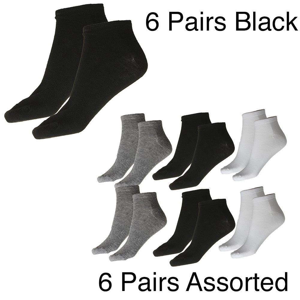 6 Black - 6 Assorted