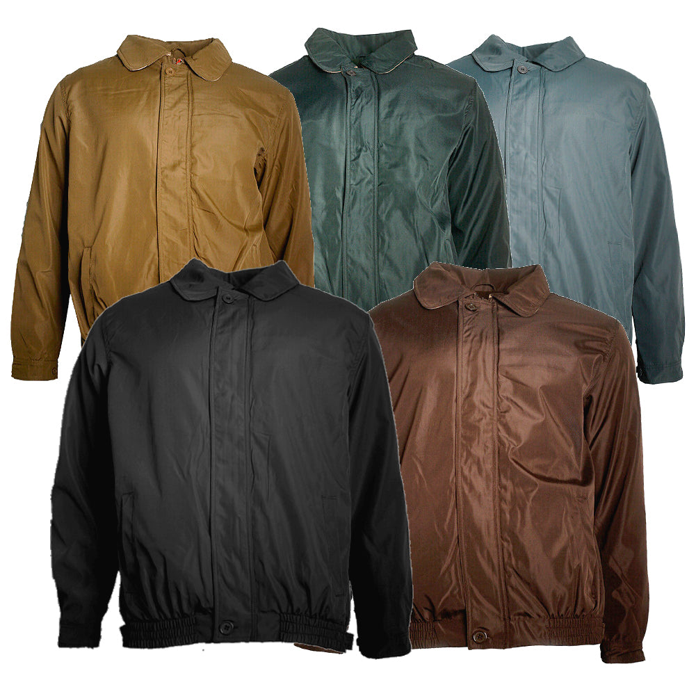 Men's Jacket Microfiber Golf Sport Water Resistant Zip Up Windbreaker Coat