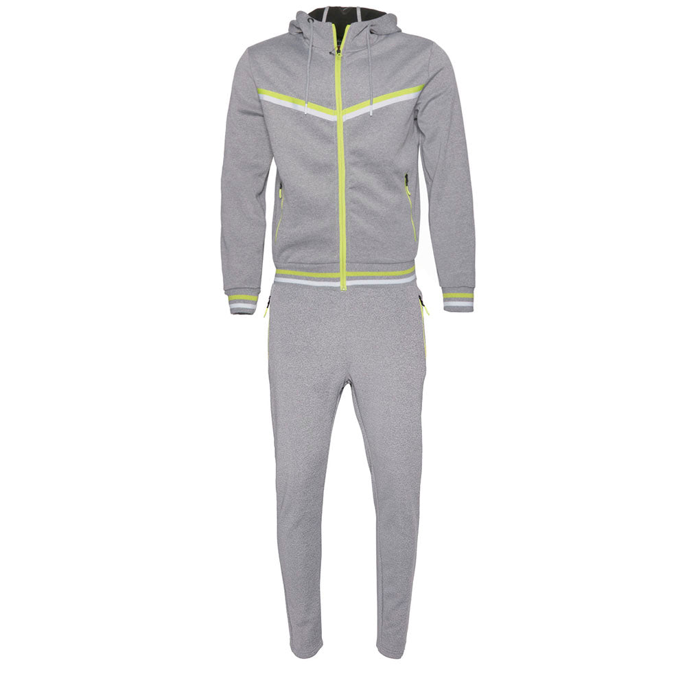 2 Light Grey Neon Green