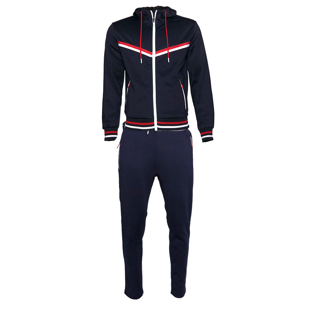2 Navy Red White