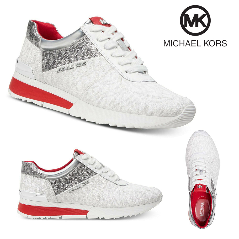 Michael Kors Ladies Allie Trainer Leather Sneakers Shoes