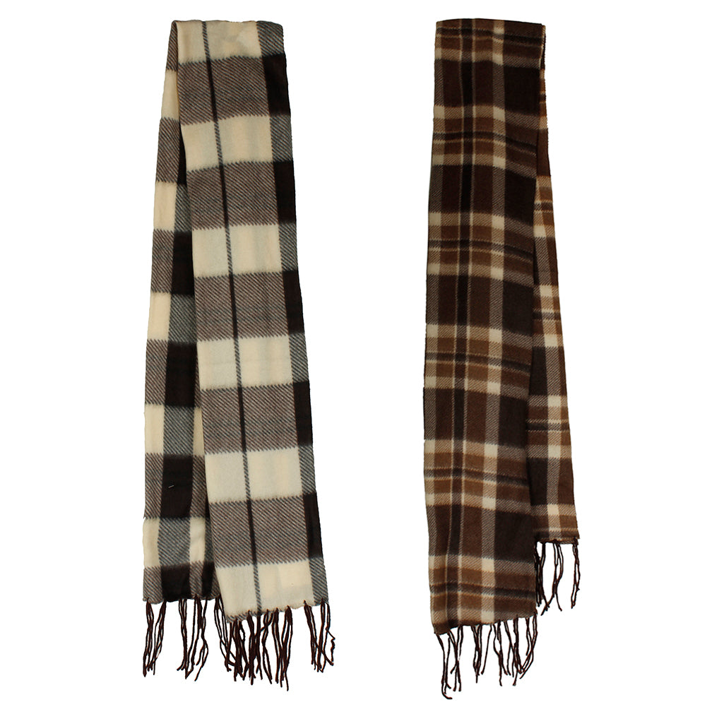 Plaid Cream - Brown