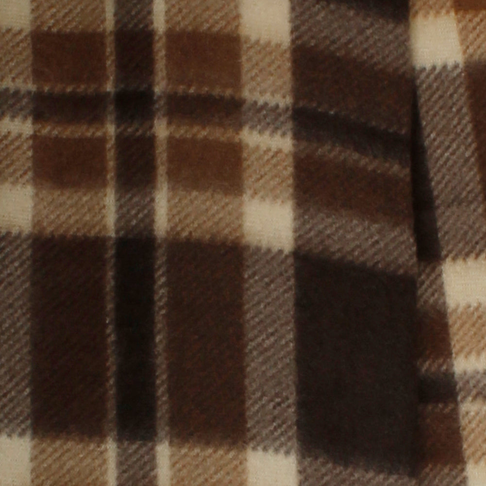 Plaid Cream - Brown