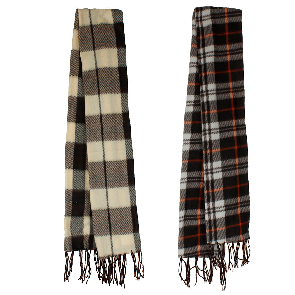 Plaid Cream - Orange